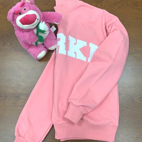 Parke Valentine’s Day Limited College Fit Pullover Sweatshirt Pink Cozy🤩🤩 - Picture 5 of 7